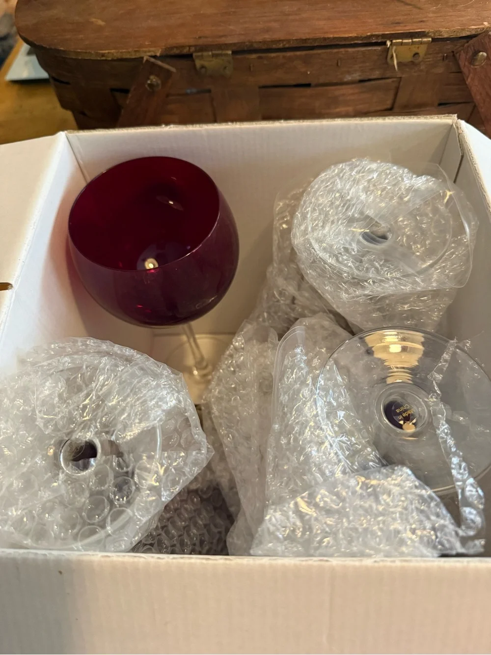 Lenox Ruby Red Wine Glass